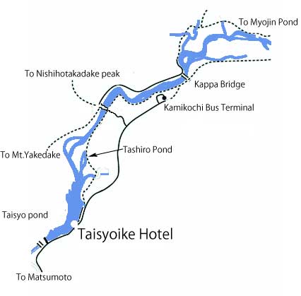 map about kamikochi